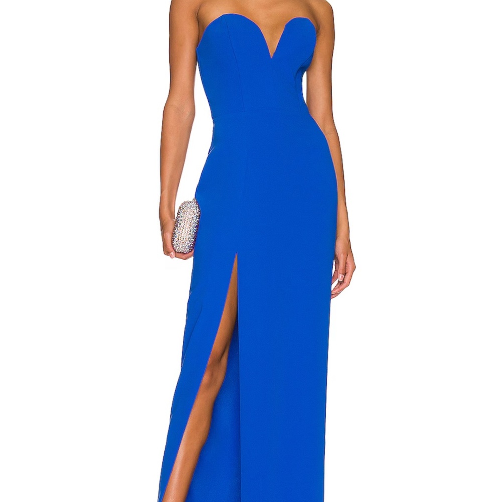 Amanda Uprichard Cherri Gown Cobalt Blue Medium